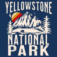 Vintage Retro Yellowstone National Park Toddler T-Shirt