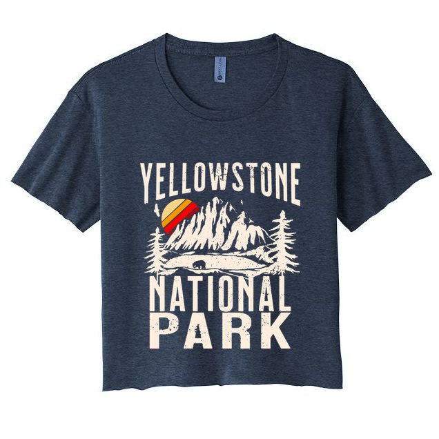 Vintage Retro Yellowstone National Park Crop Top