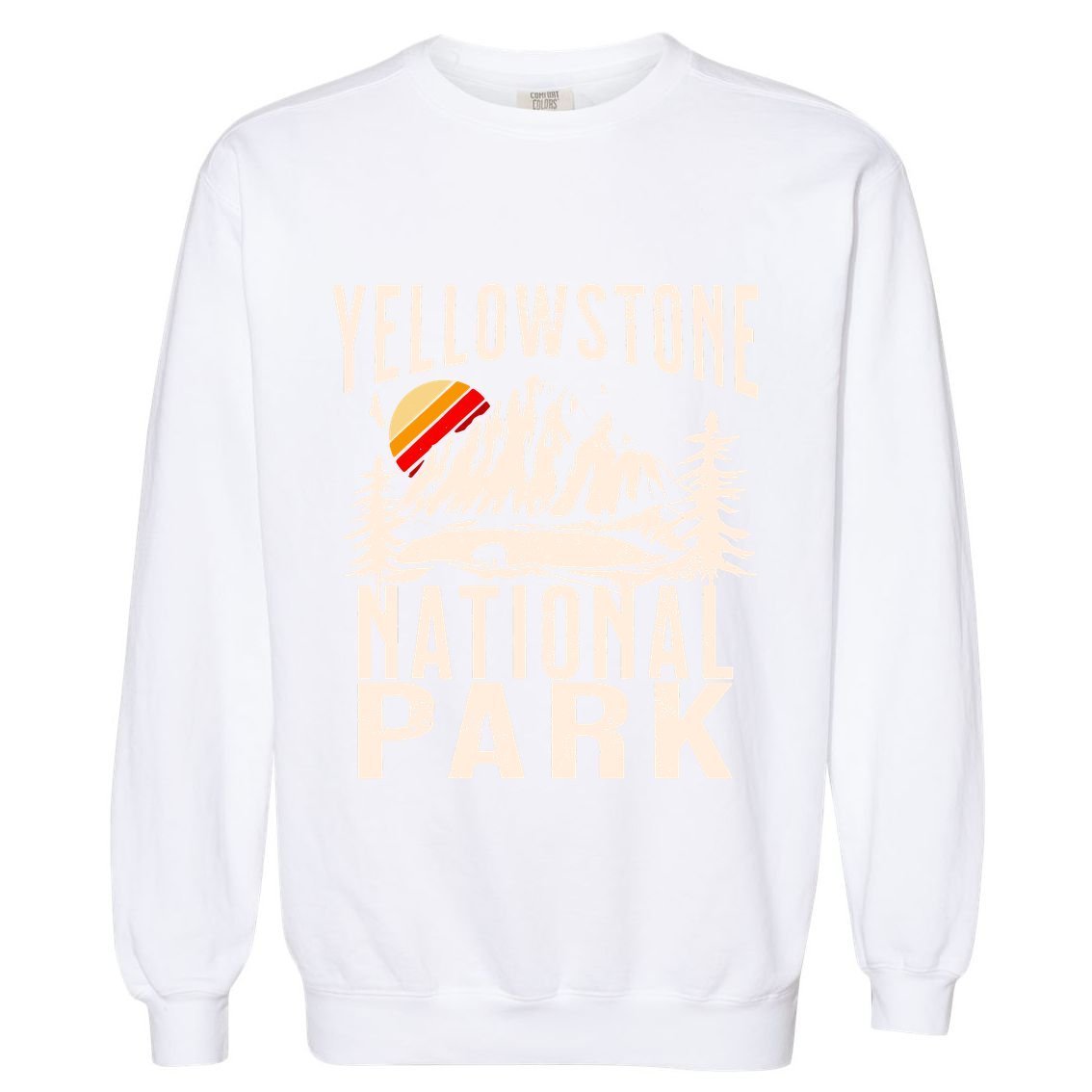 Vintage Retro Yellowstone National Park Garment-Dyed Sweatshirt