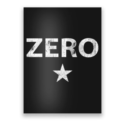 Vintage Rustic Zero Poster