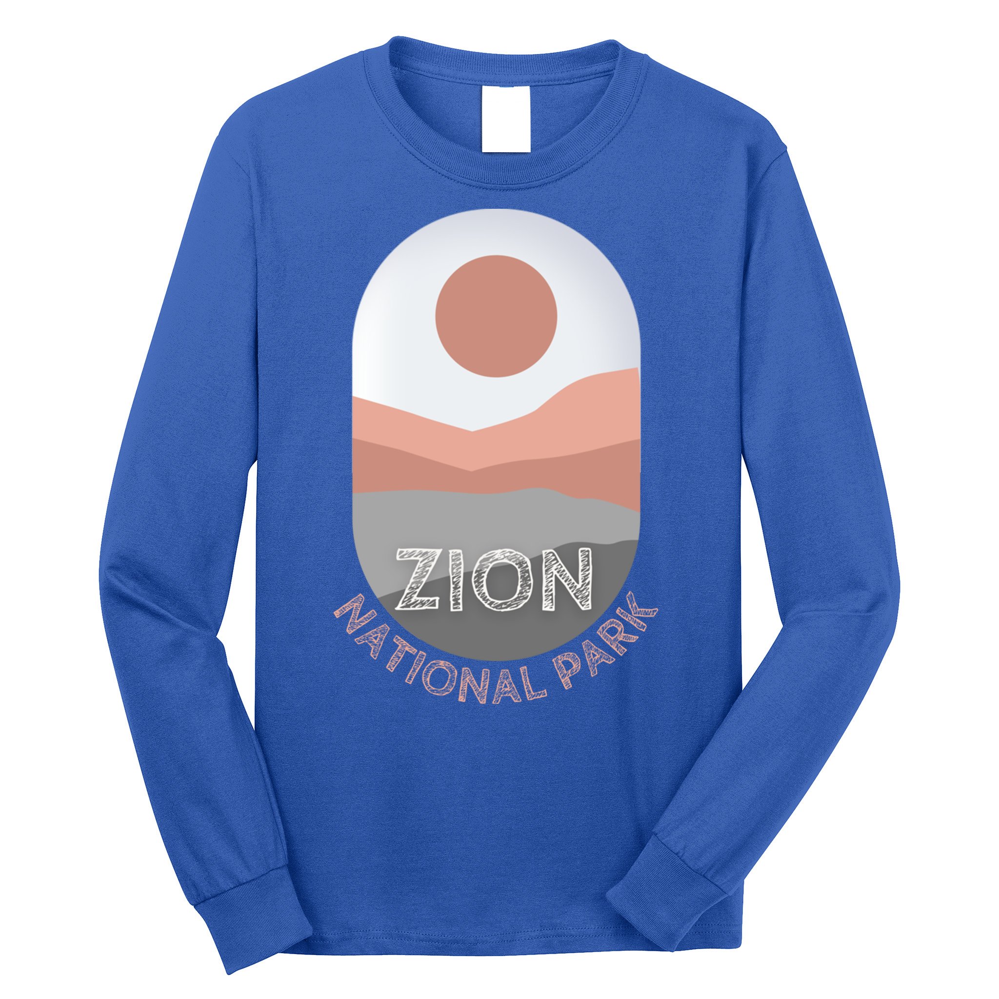Vintage Retro Zion National Park Utah Arches Road Trip Tee Gift Long Sleeve Shirt
