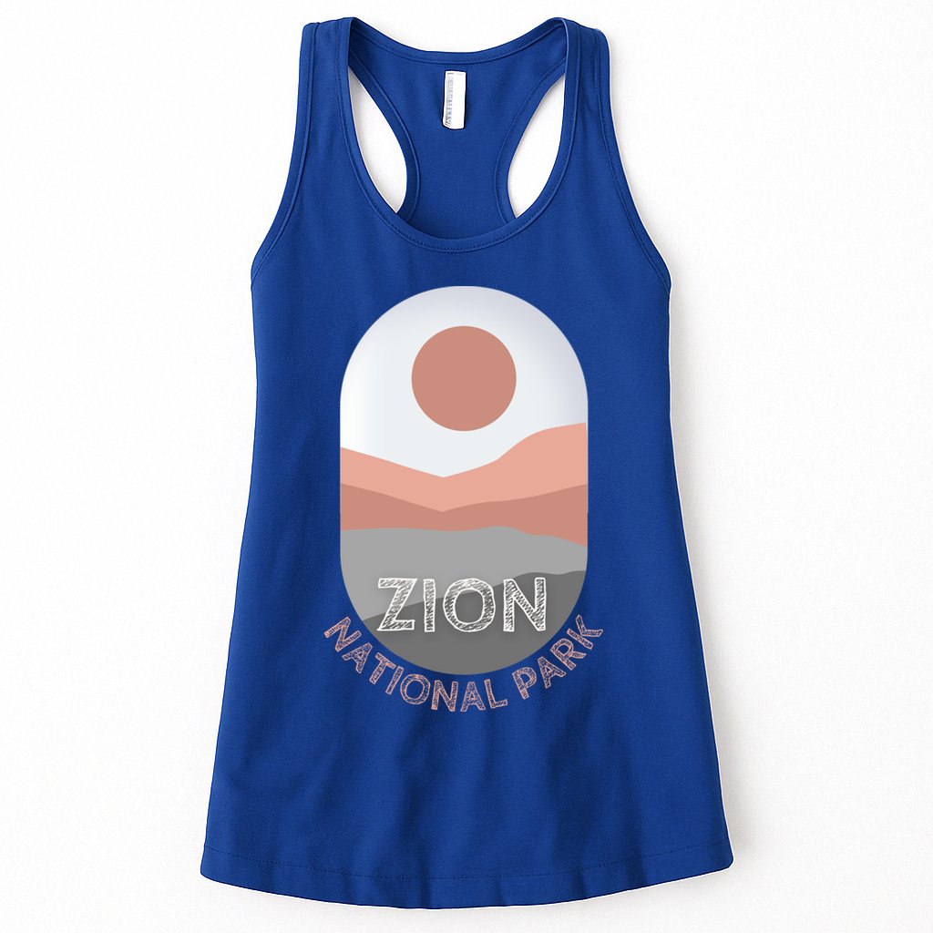 Vintage Retro Zion National Park Utah Arches Road Trip Tee Gift Womens Tank Top