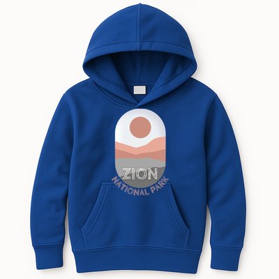 Vintage Retro Zion National Park Utah Arches Road Trip Tee Gift Kids Hoodie