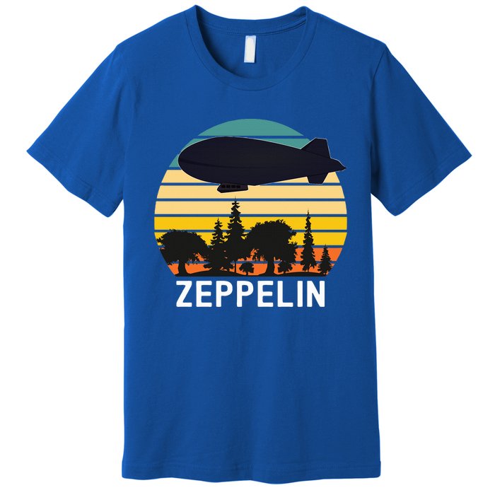 Vintage Retro Zeppelin  Dirigible Airship  Premium T-Shirt