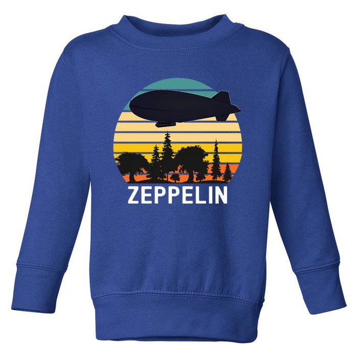 Vintage Retro Zeppelin  Dirigible Airship  Toddler Sweatshirt