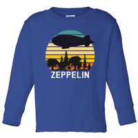 Vintage Retro Zeppelin  Dirigible Airship  Toddler Long Sleeve Shirt