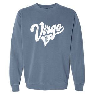 Virgo Retro Zodiac Astrology Horoscope Virgo Cool Gift Garment-Dyed Sweatshirt