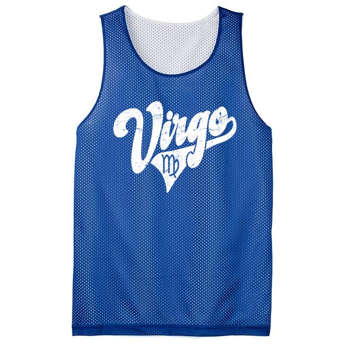 Virgo Retro Zodiac Astrology Horoscope Virgo Cool Gift Mesh Reversible Basketball Jersey Tank