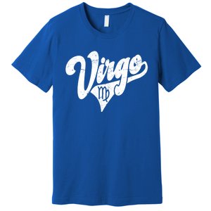 Virgo Retro Zodiac Astrology Horoscope Virgo Cool Gift Premium T-Shirt