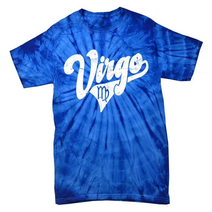 Virgo Retro Zodiac Astrology Horoscope Virgo Cool Gift Tie-Dye T-Shirt