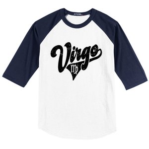 Virgo Retro Zodiac Astrology Horoscope Virgo Cool Gift Baseball Sleeve Shirt