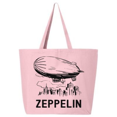 Vintage Retro Zeppelin Dirigible Airship Sketch 25L Jumbo Tote