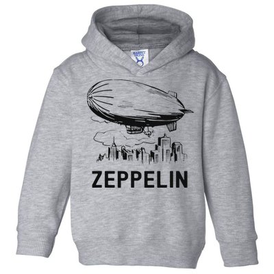 Vintage Retro Zeppelin Dirigible Airship Sketch Toddler Hoodie