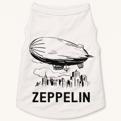 Vintage Retro Zeppelin Dirigible Airship Sketch Doggie Tank
