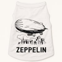 Vintage Retro Zeppelin Dirigible Airship Sketch Doggie Tank