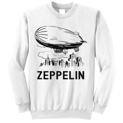 Vintage Retro Zeppelin Dirigible Airship Sketch Sweatshirt
