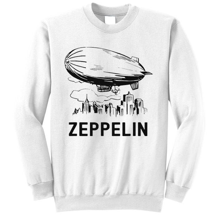 Vintage Retro Zeppelin Dirigible Airship Sketch Sweatshirt