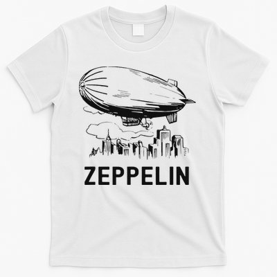 Vintage Retro Zeppelin Dirigible Airship Sketch T-Shirt