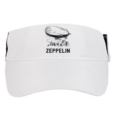 Vintage Retro Zeppelin Dirigible Airship Sketch Adult Drive Performance Visor