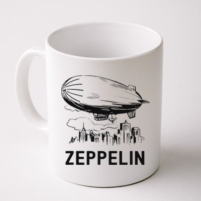 Vintage Retro Zeppelin Dirigible Airship Sketch Mug