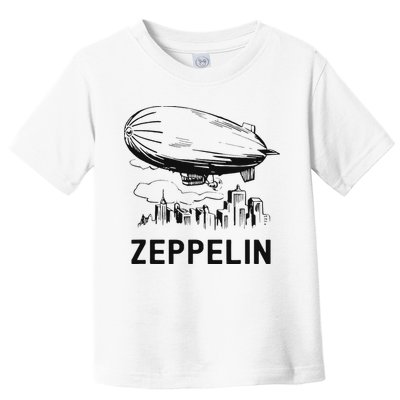 Vintage Retro Zeppelin Dirigible Airship Sketch Toddler T-Shirt