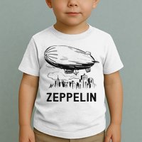 Vintage Retro Zeppelin Dirigible Airship Sketch Toddler T-Shirt