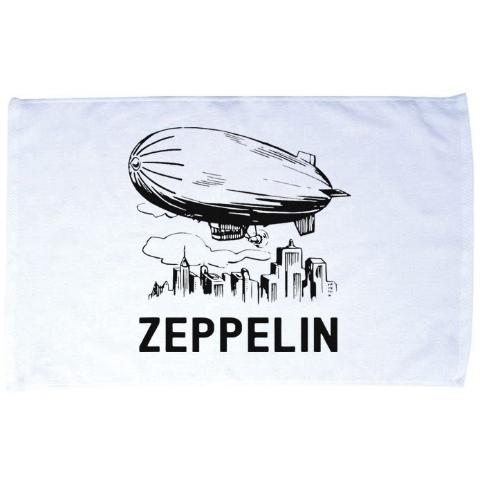 Vintage Retro Zeppelin Dirigible Airship Sketch Microfiber Hand Towel