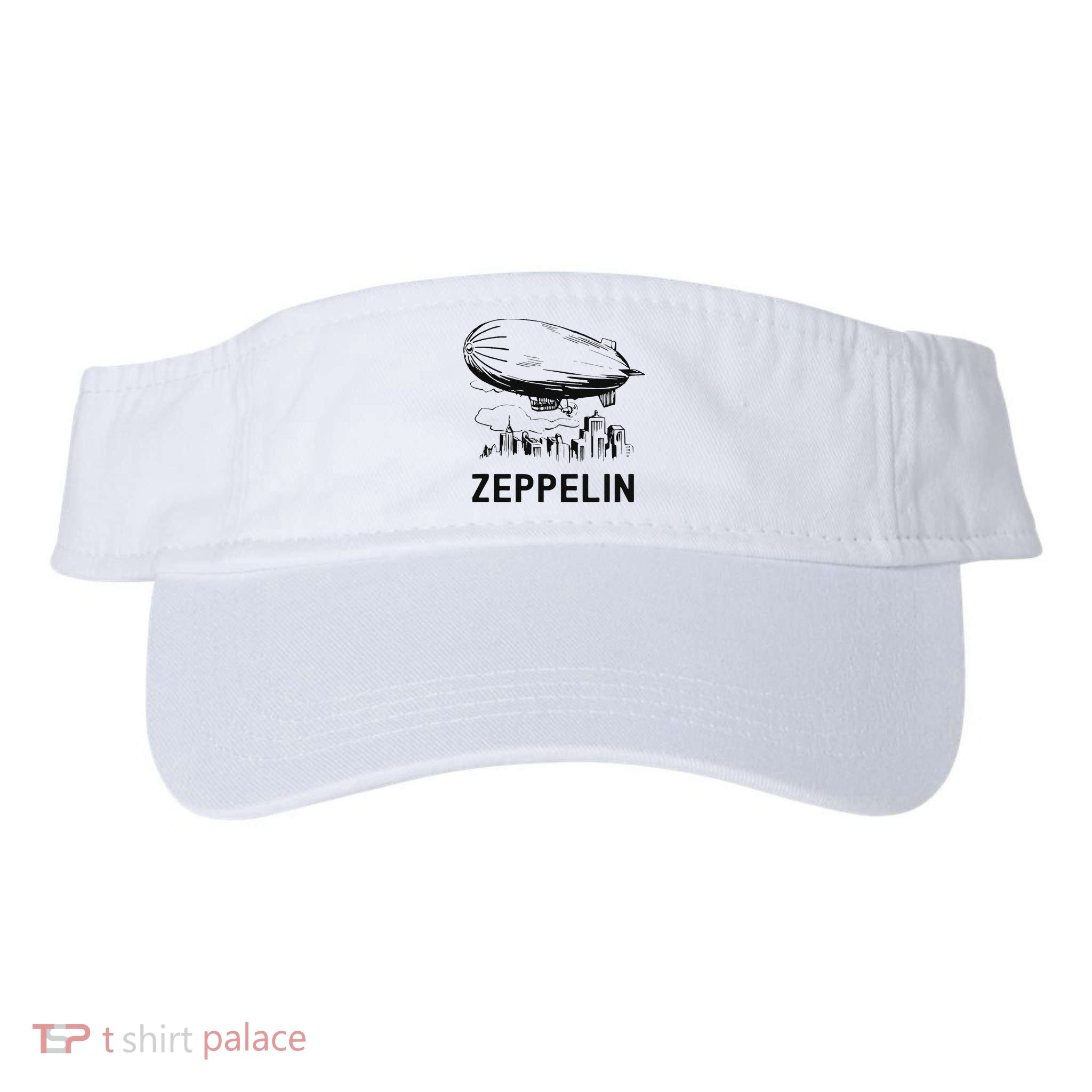Vintage Retro Zeppelin Dirigible Airship Sketch Visor