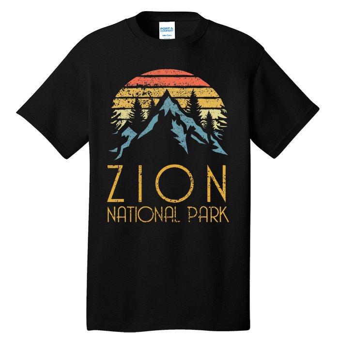 Vintage Retro Zion National Park Utah Tall T-Shirt