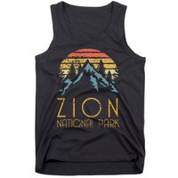 Vintage Retro Zion National Park Utah Tank Top