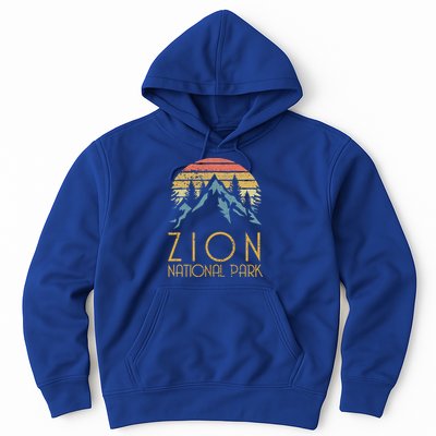 Vintage Retro Zion National Park Utah Funny Gift Hoodie
