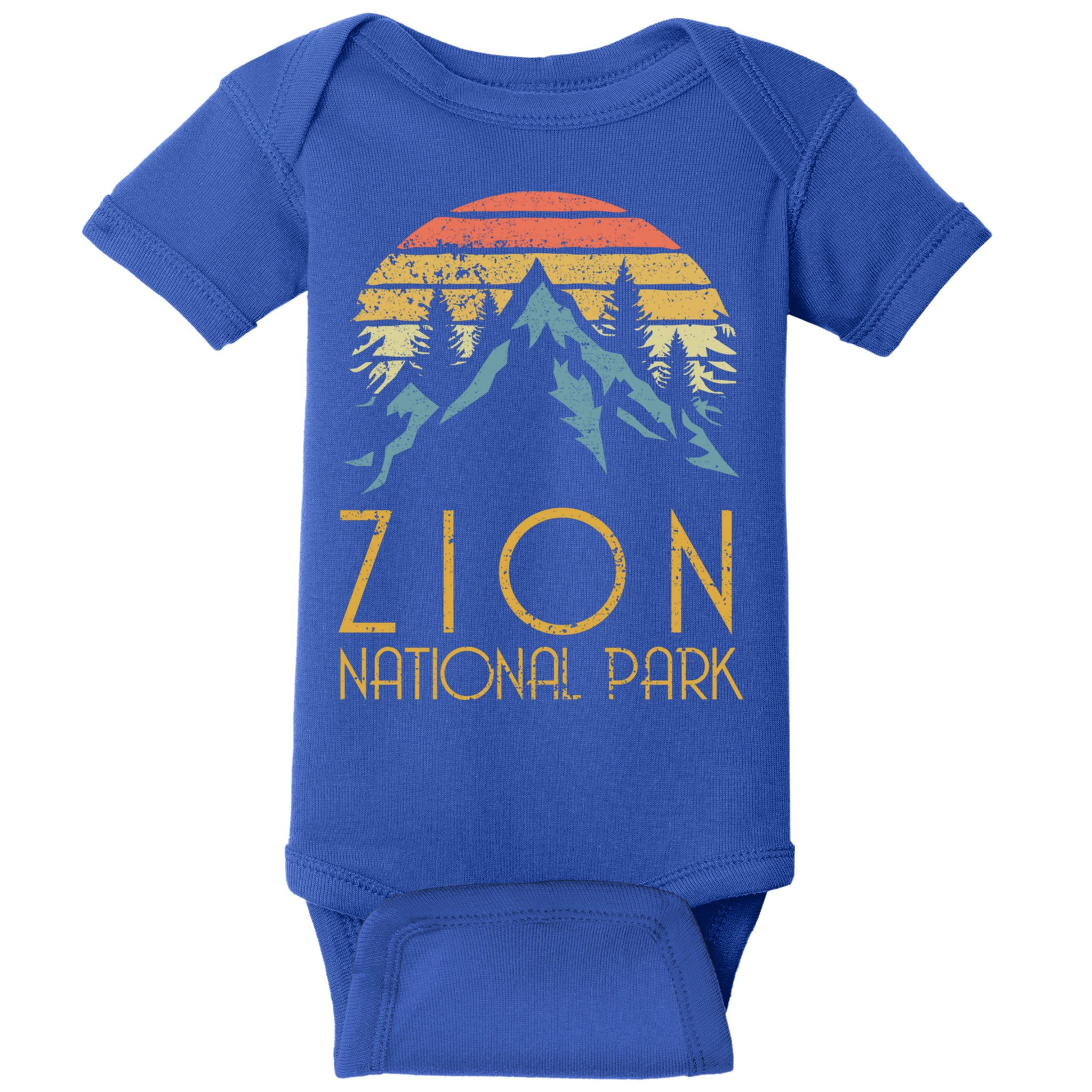 Vintage Retro Zion National Park Utah Funny Gift Baby Bodysuit