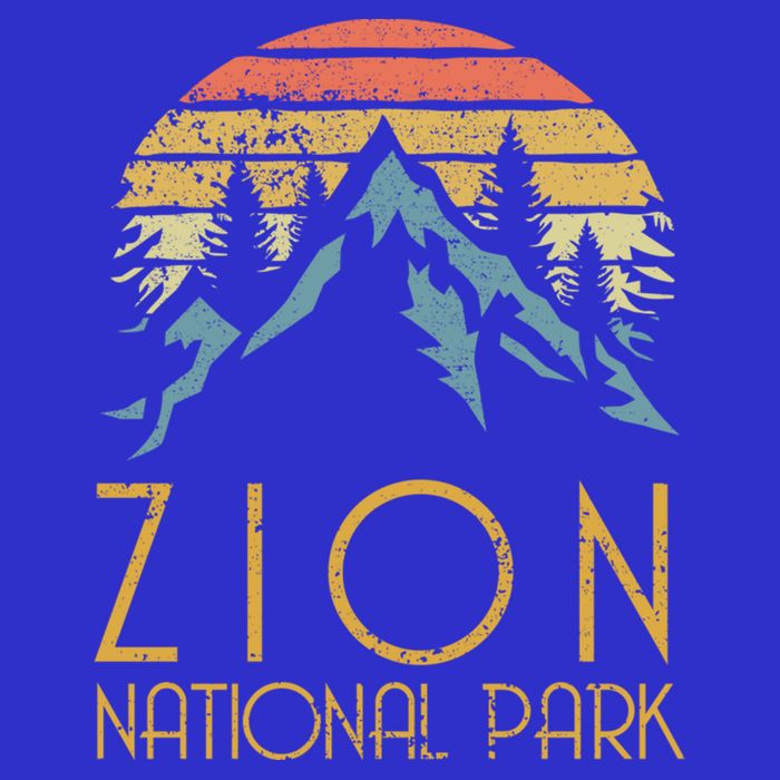 Vintage Retro Zion National Park Utah Funny Gift Baby Bodysuit