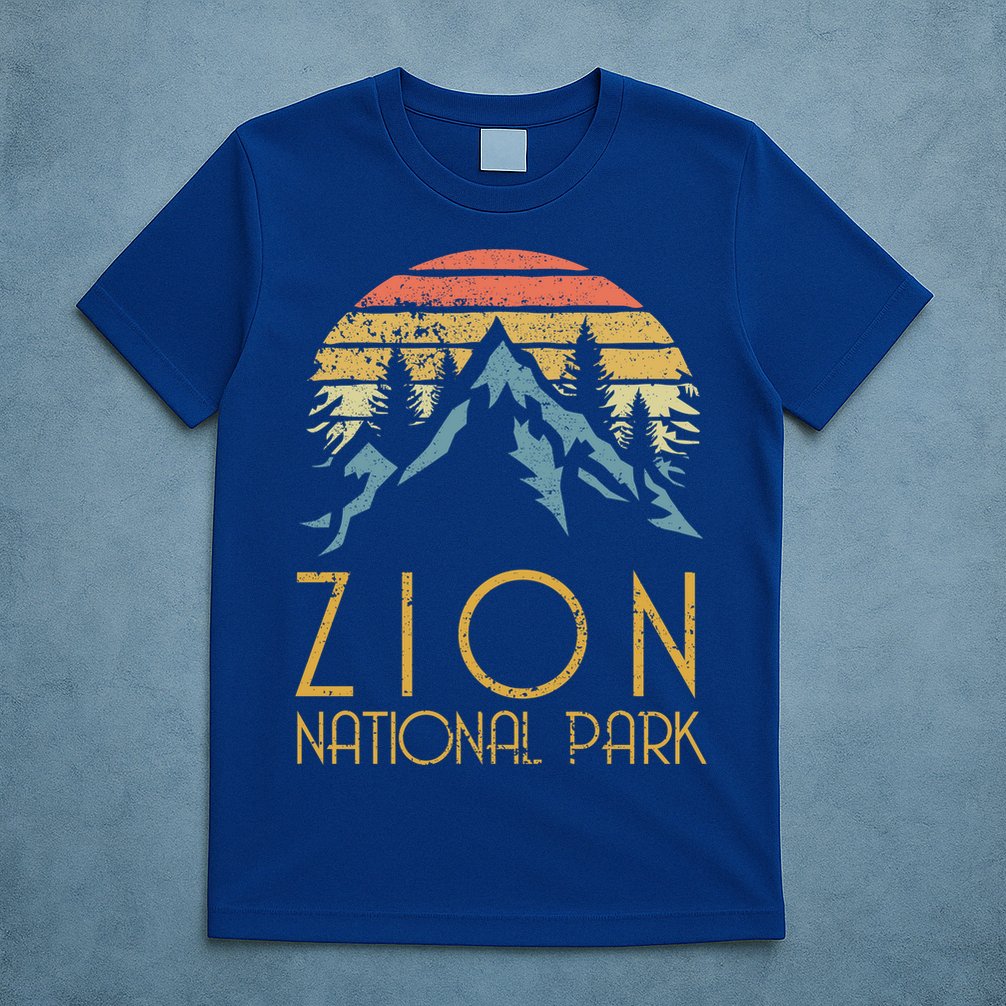 Vintage Retro Zion National Park Utah Sweagift T-Shirt
