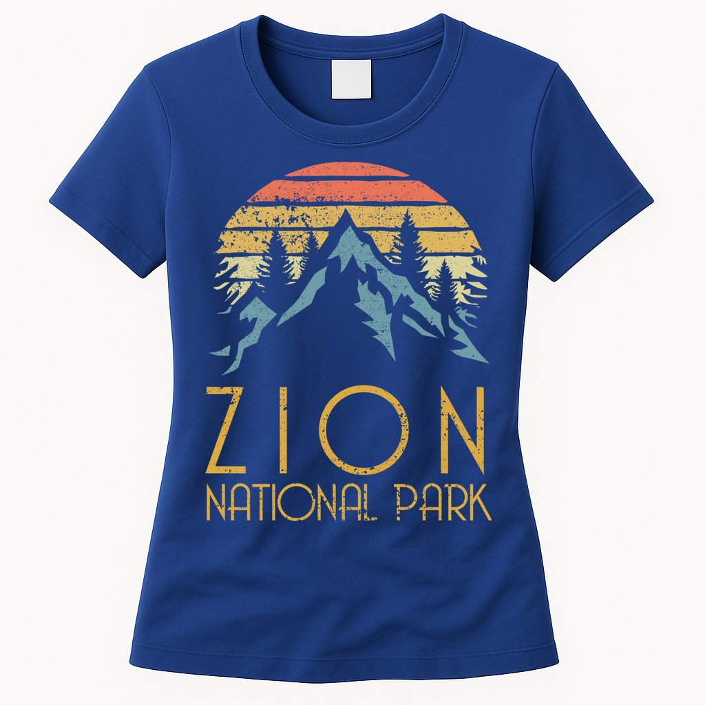 Vintage Retro Zion National Park Utah Sweagift Womens T-Shirt