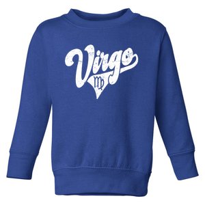 Virgo Retro Zodiac Astrology Horoscope Virgo Great Gift Toddler Sweatshirt