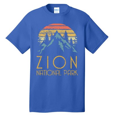 Vintage Retro Zion National Park Utah Gift Tall T-Shirt