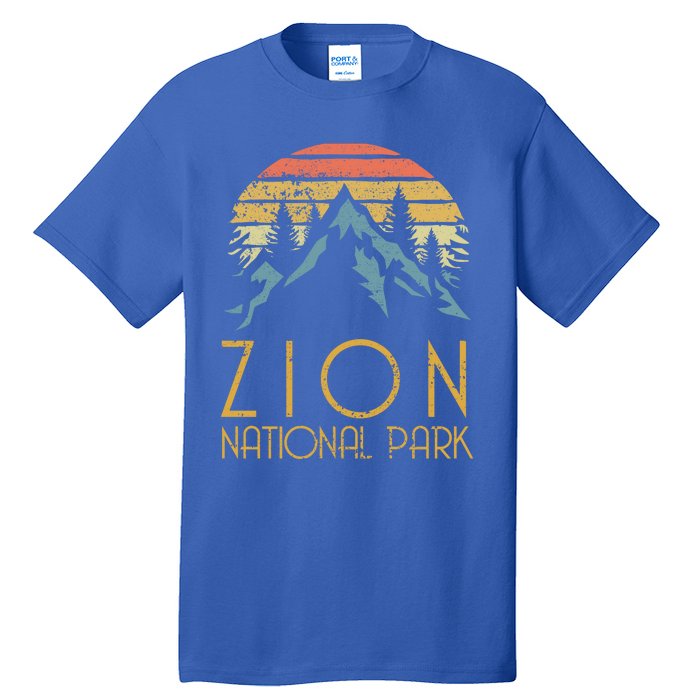 Vintage Retro Zion National Park Utah Gift Tall T-Shirt