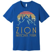 Vintage Retro Zion National Park Utah Gift Premium T-Shirt