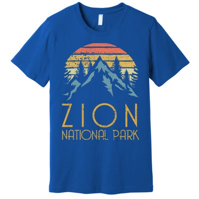 Vintage Retro Zion National Park Utah Gift Premium T-Shirt