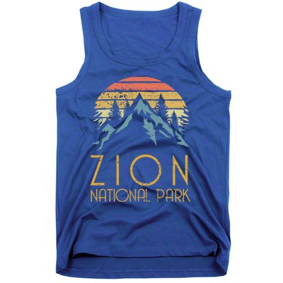 Vintage Retro Zion National Park Utah Gift Tank Top