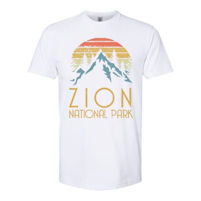 Vintage Retro Zion National Park Utah Gift Softstyle® CVC T-Shirt