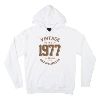 Vintage Since 1977 Birthday Gift Hoodie