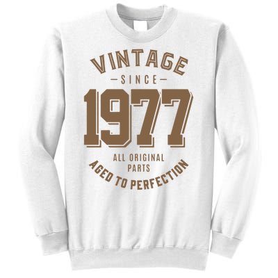 Vintage Since 1977 Birthday Gift Sweatshirt