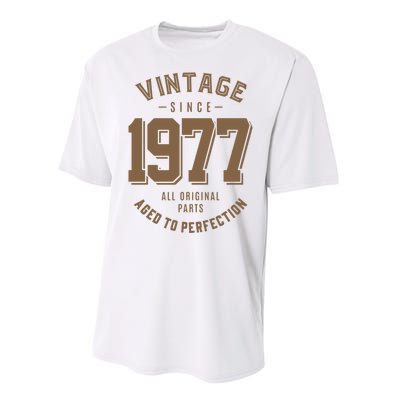 Vintage Since 1977 Birthday Gift Performance Sprint T-Shirt