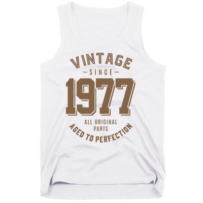 Vintage Since 1977 Birthday Gift Tank Top