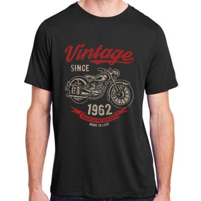 Vintage Since 1962 Birthday Gift Motorcycle Bike Adult ChromaSoft Performance T-Shirt