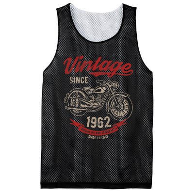 Vintage Since 1962 Birthday Gift Motorcycle Bike Mesh Reversible Basketball Jersey Tank