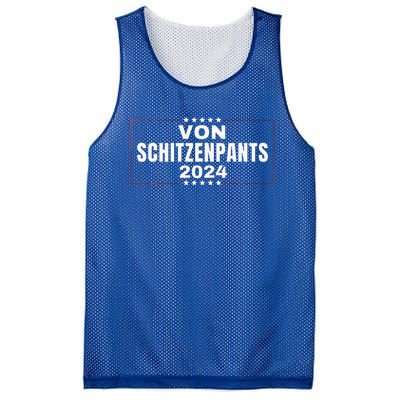 Von Shitzenpants 2024 Funny Trump Nickname Mesh Reversible Basketball Jersey Tank