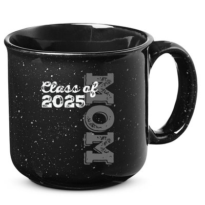 Vintage Senior 2025 Class Graduate Proud Mom Class Of 2025 15oz Campfire Ceramic Mug